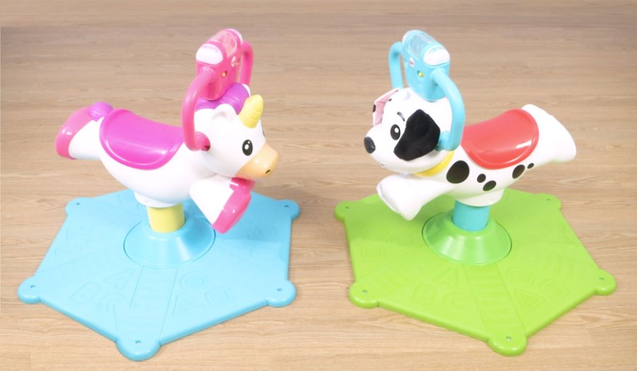 Fisher-Price Bounce and Spin Puppy and Unicorn Review